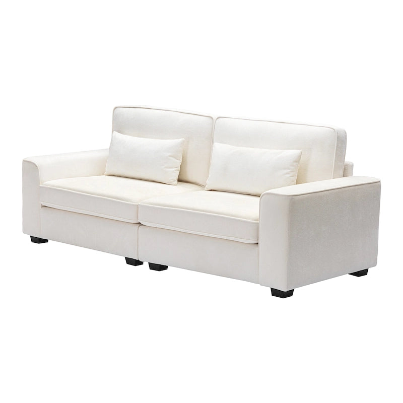 Sofá biplaza tapizado Cozy Duo de 3 asientos