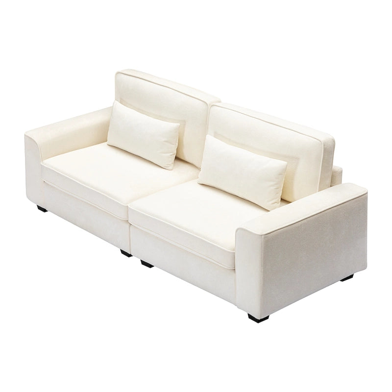 Sofá biplaza tapizado Cozy Duo de 3 asientos