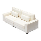 Sofá biplaza tapizado Cozy Duo de 3 asientos