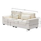 Sofá biplaza tapizado Cozy Duo de 3 asientos