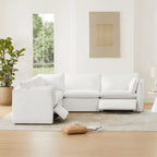 Sofá seccional reclinable eléctrico