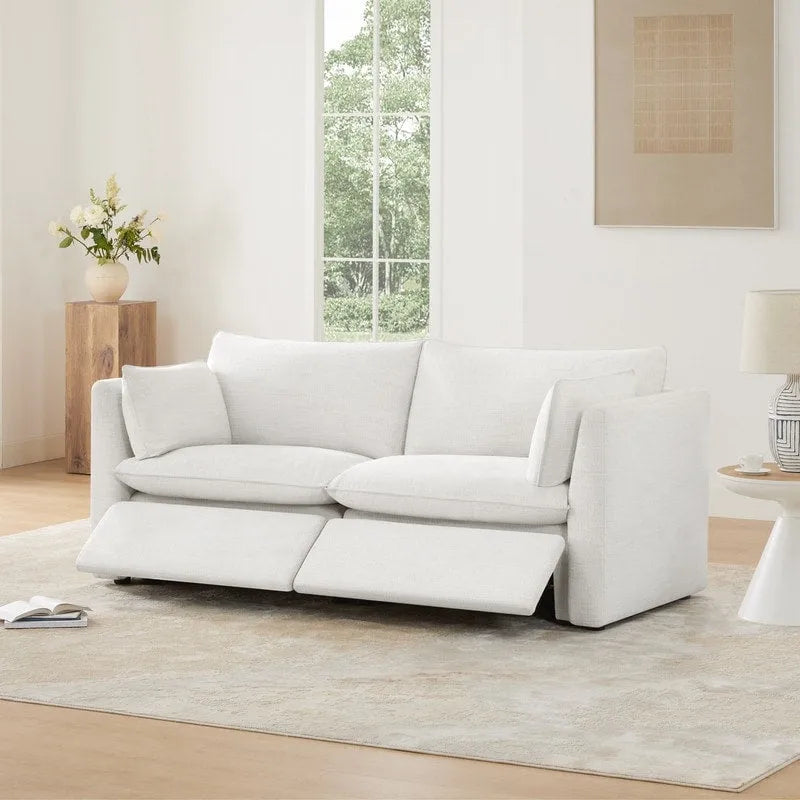 Sofá seccional reclinable eléctrico