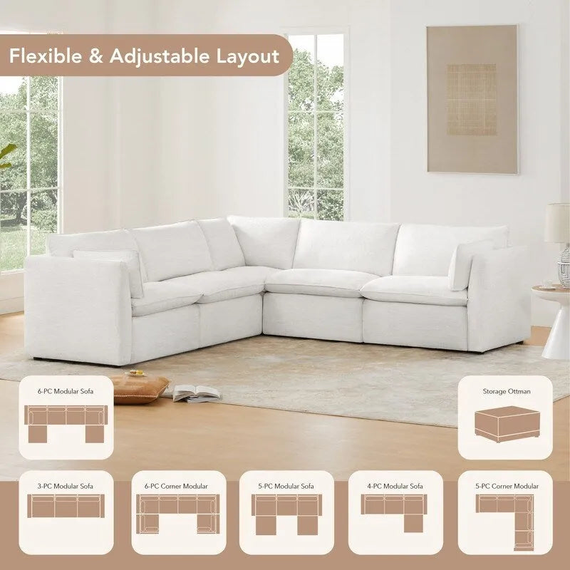 Sofá seccional reclinable eléctrico