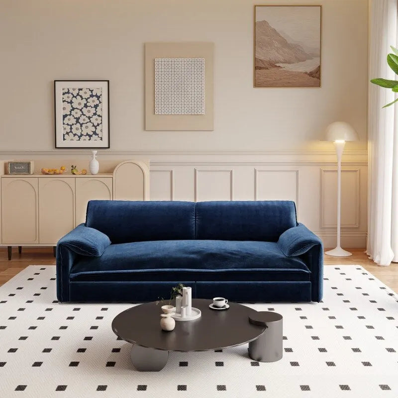 Sofá Cama Queen de 66 pulgadas con Sofá Convertible 3 en 1 y Almacenamiento Lateral
