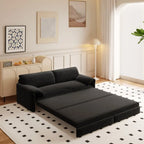 Sofá Cama Queen de 66 pulgadas con Sofá Convertible 3 en 1 y Almacenamiento Lateral