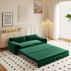 Sofá Cama Queen de 66 pulgadas con Sofá Convertible 3 en 1 y Almacenamiento Lateral
