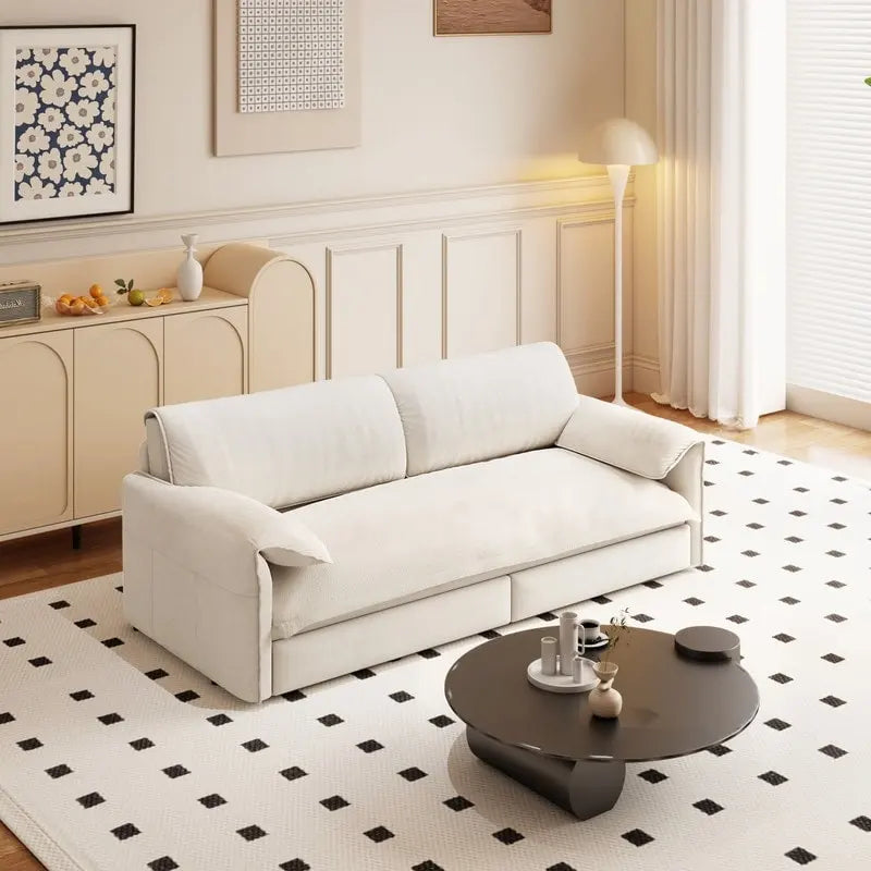 Sofá Cama Queen de 66 pulgadas con Sofá Convertible 3 en 1 y Almacenamiento Lateral