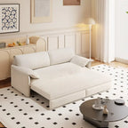 Sofá Cama Queen de 66 pulgadas con Sofá Convertible 3 en 1 y Almacenamiento Lateral