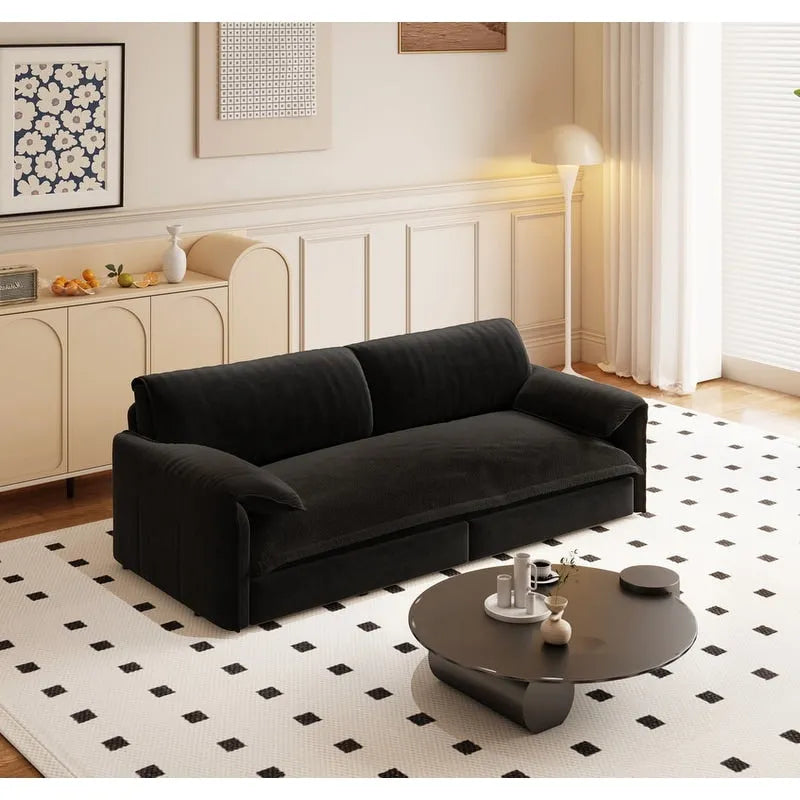 Sofá Cama Queen de 66 pulgadas con Sofá Convertible 3 en 1 y Almacenamiento Lateral