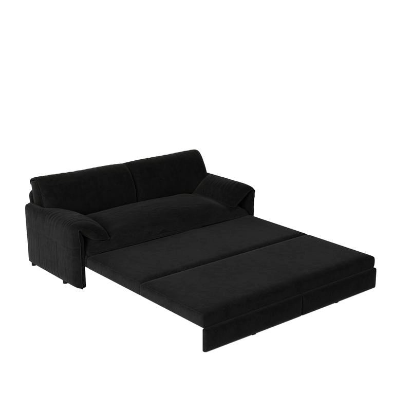 Sofá Cama Queen de 66 pulgadas con Sofá Convertible 3 en 1 y Almacenamiento Lateral