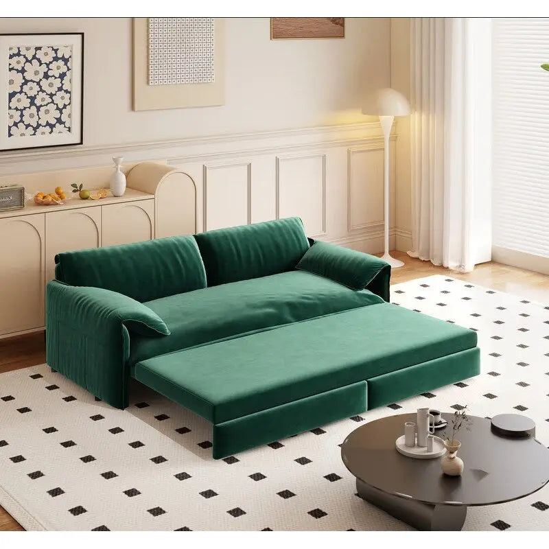 Sofá Cama Queen de 66 pulgadas con Sofá Convertible 3 en 1 y Almacenamiento Lateral