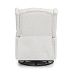 Sillón reclinable giratorio tapizado contemporáneo con orejero