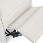 Sillón reclinable giratorio tapizado contemporáneo con orejero