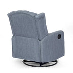 Sillón reclinable giratorio tapizado contemporáneo con orejero