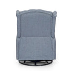 Sillón reclinable giratorio tapizado contemporáneo con orejero