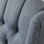 Sillón reclinable giratorio tapizado contemporáneo con orejero