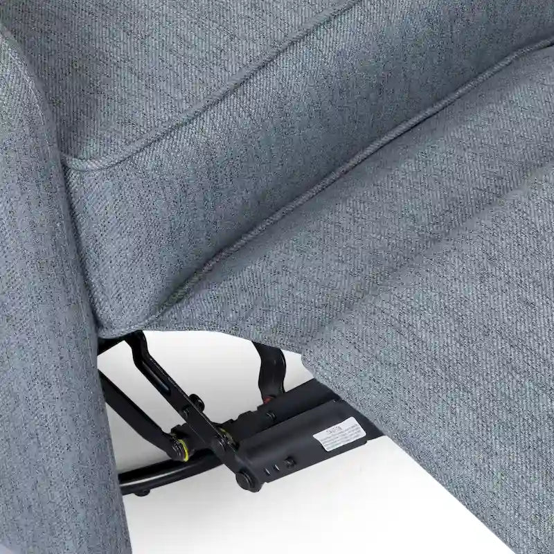 Sillón reclinable giratorio tapizado contemporáneo con orejero