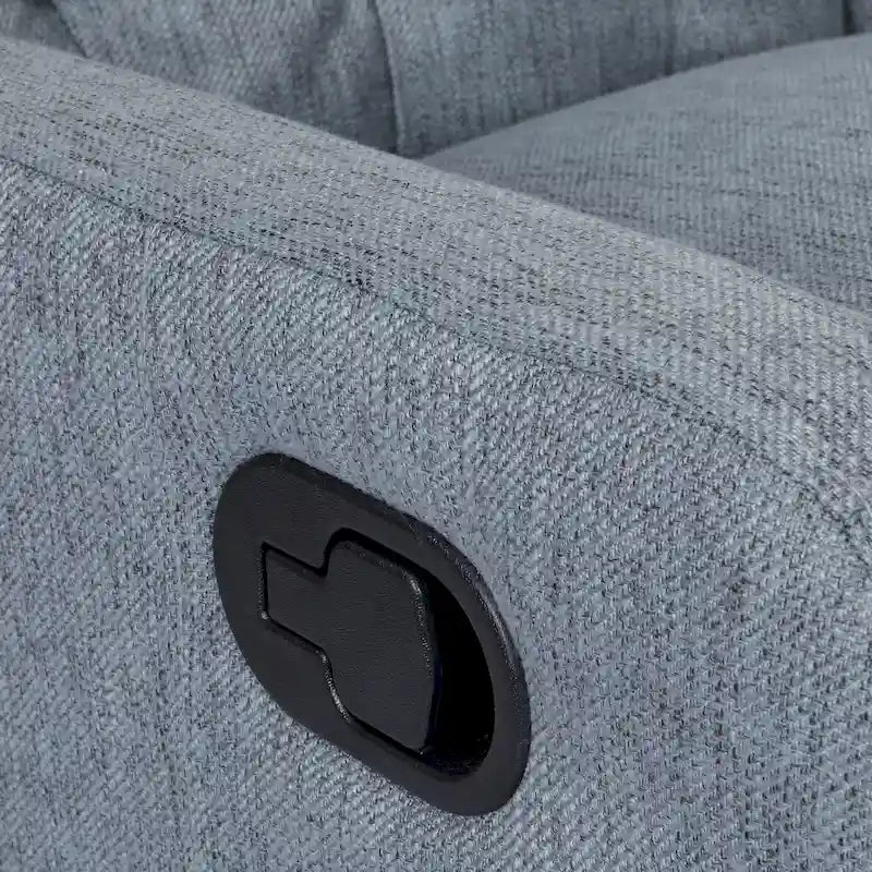 Sillón reclinable giratorio tapizado contemporáneo con orejero