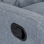 Sillón reclinable giratorio tapizado contemporáneo con orejero