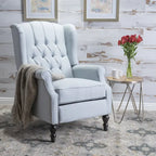 Sillón reclinable Walter Wingback de tela capitoné