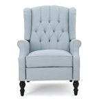 Sillón reclinable Walter Wingback de tela capitoné