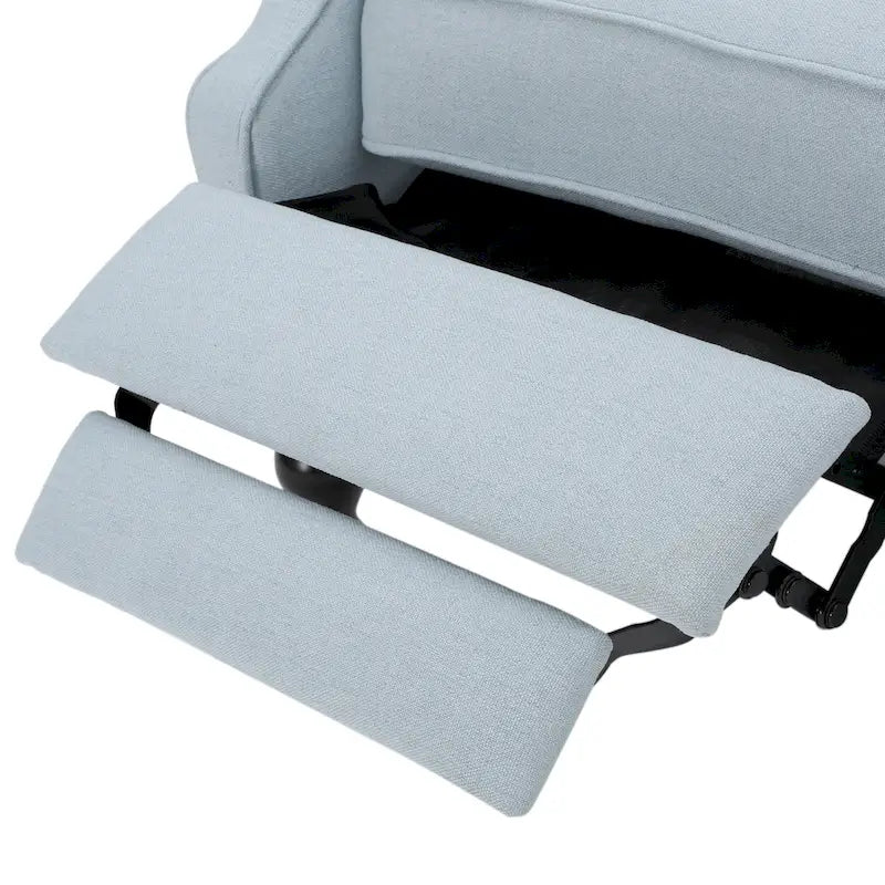 Sillón reclinable Walter Wingback de tela capitoné