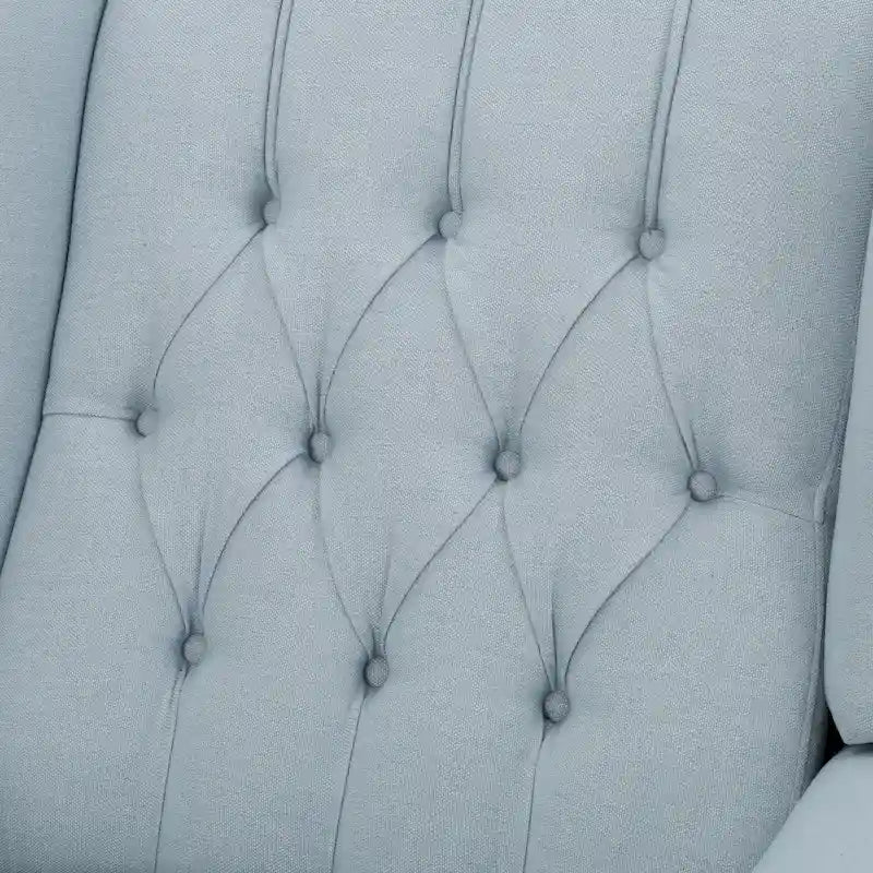 Sillón reclinable Walter Wingback de tela capitoné