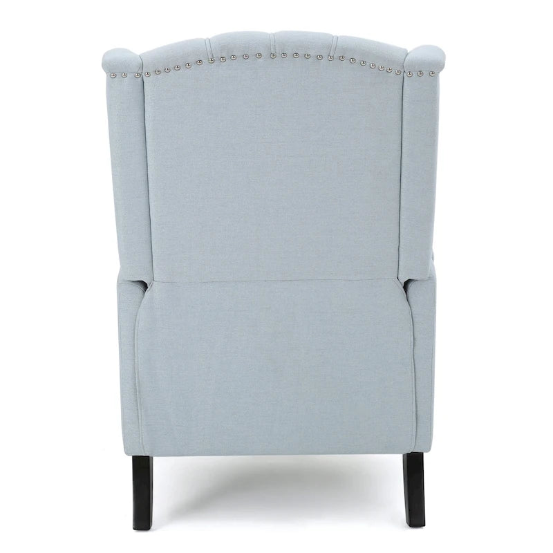 Sillón reclinable Walter Wingback de tela capitoné