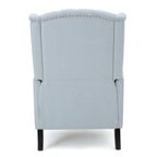 Sillón reclinable Walter Wingback de tela capitoné