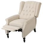 Sillón reclinable Walter Wingback de tela capitoné