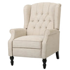 Sillón reclinable Walter Wingback de tela capitoné