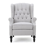Sillón reclinable Walter Wingback de tela capitoné