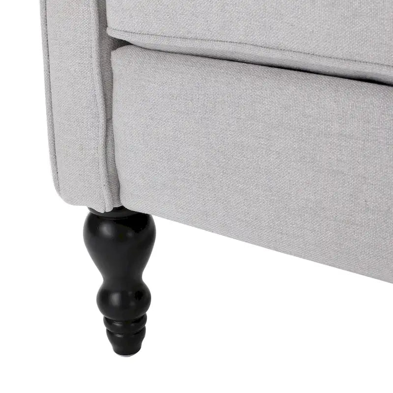 Sillón reclinable Walter Wingback de tela capitoné
