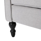 Sillón reclinable Walter Wingback de tela capitoné
