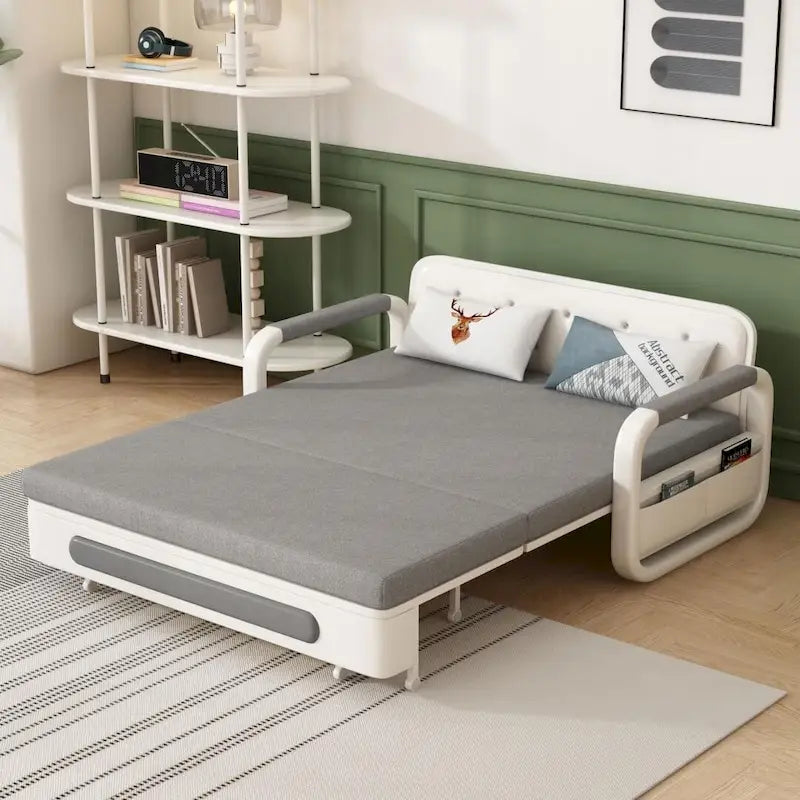 Sofá cama moderno de espuma viscoelástica con almacenaje