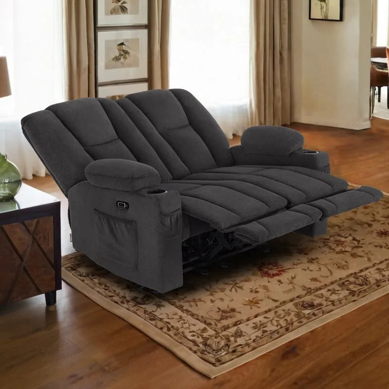 Sofá Reclinable Eléctrico con Masaje y Calefacción Lumbar