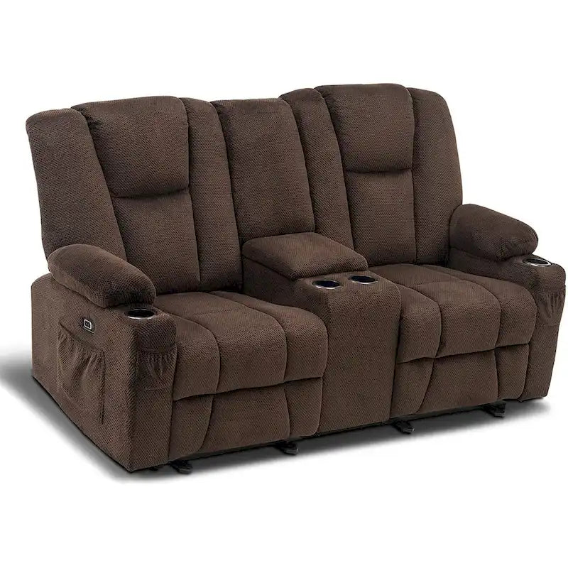 Sofá Reclinable Eléctrico con Masaje y Calefacción Lumbar