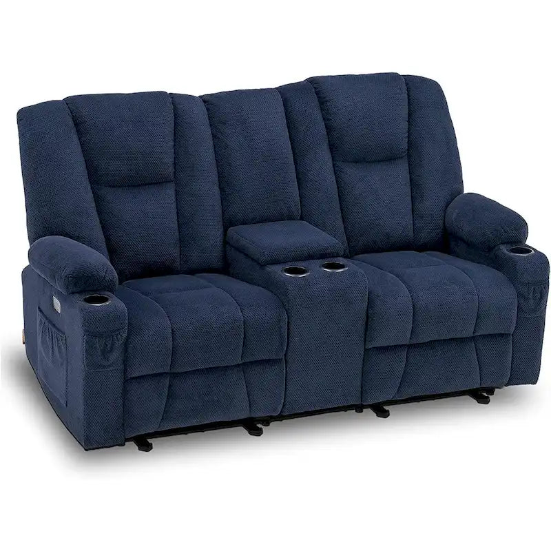 Sofá Reclinable Eléctrico con Masaje y Calefacción Lumbar