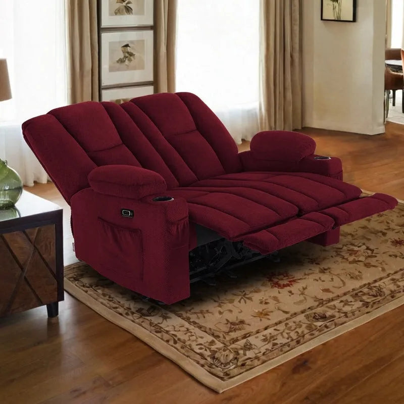 Sofá Reclinable Eléctrico con Masaje y Calefacción Lumbar