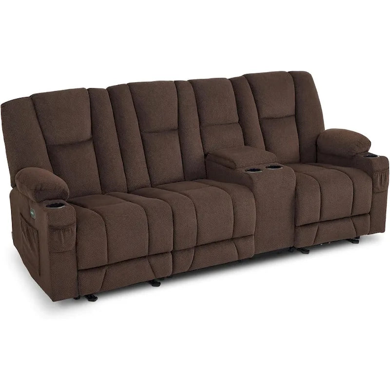 Sofá Reclinable Eléctrico con Masaje y Calefacción Lumbar