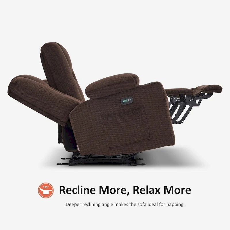 Sofá Reclinable Eléctrico con Masaje y Calefacción Lumbar