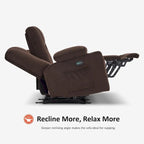 Sofá Reclinable Eléctrico con Masaje y Calefacción Lumbar
