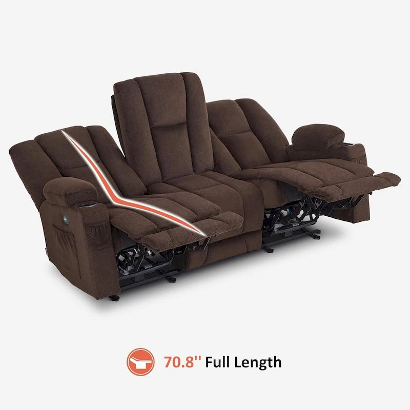 Sofá Reclinable Eléctrico con Masaje y Calefacción Lumbar