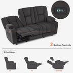 Sofá Reclinable Eléctrico con Masaje y Calefacción Lumbar