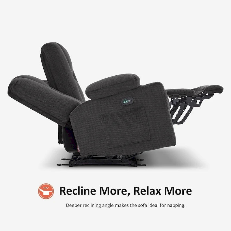 Sofá Reclinable Eléctrico con Masaje y Calefacción Lumbar