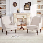 Sillón decorativo con patas torneadas y brazos redondos
