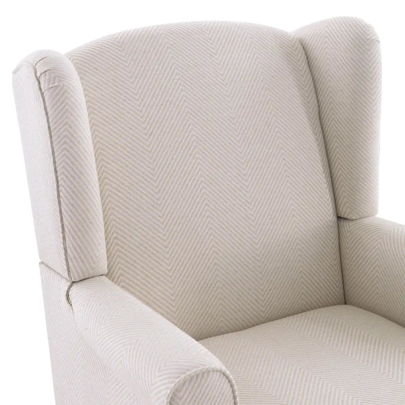 Sillón decorativo con patas torneadas y brazos redondos