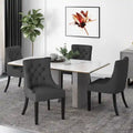 Sillas de comedor Hayden modernas con tapizado capitoné