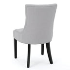 Sillas de comedor Hayden modernas con tapizado capitoné