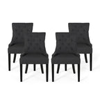 Sillas de comedor Hayden modernas con tapizado capitoné